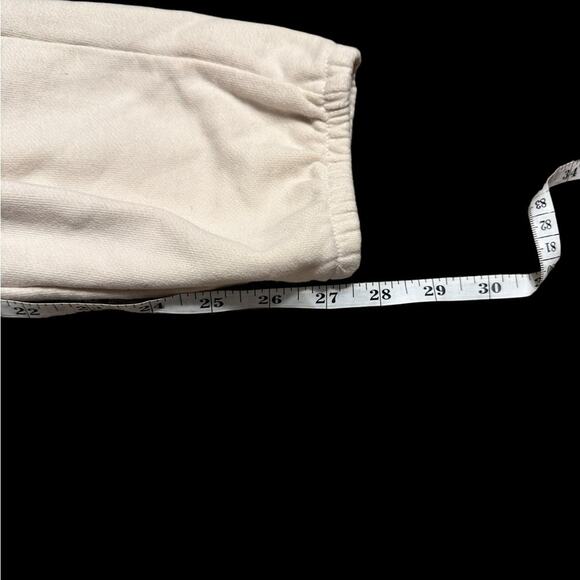 American Eagle Cream Lightweight Joggers size XS Lounge Pants Drawstring Waist - Picture 5 of 6